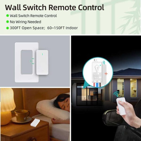 Tuya Smart Fireproof V0 Waterproof IP66 Smart Switch Relay Load 1000W LED Support Alexa&Google Home Wifi Smart Switches