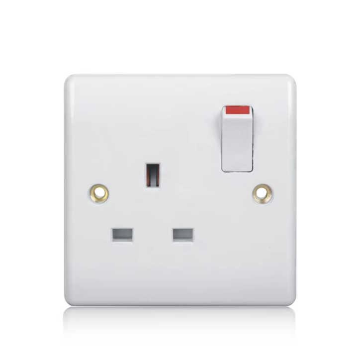 Factory Direct Wall Mounted Double Usb Electrical Switch Socket Outlet High Power Wall Mounted Switch Socket