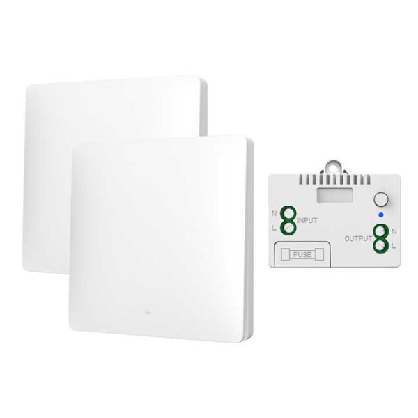 QX-303 No Battery Required Light Switch 10A 110V-240V 1 Gang 1 Way Kinetic Switch Wireless Remote Control Wall Switches