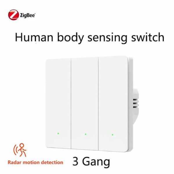 Tuya Smart Zigbee Wall Light Switch Presence Sensor Electrical Outlet Switch No Neutral No Capacitor Required Alexa Google Home