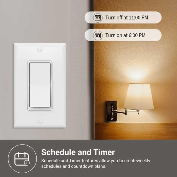 Vietnam Factory ETL FCC US WiFi Smart Switch Wireless Control Alexa Google Home Smartthings Smart Home WIFI Wall Switch