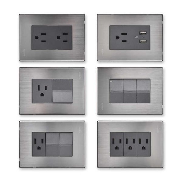 Low Price Product Stainless Steel 1 Gang Electric Power Wall Switch and Socket