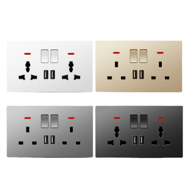 13a Multi-function Switched Socket With Neon Electrical Accessories Factory Wall Switch Socket