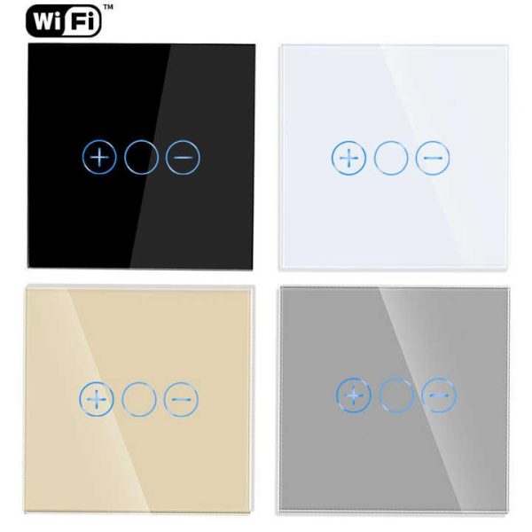 Bingoelec Retail WIFI RF433 Quality Low Price Smart Touch Dimmer Switch N&L for Store Sale Smart Home Wall Dimmer Switch