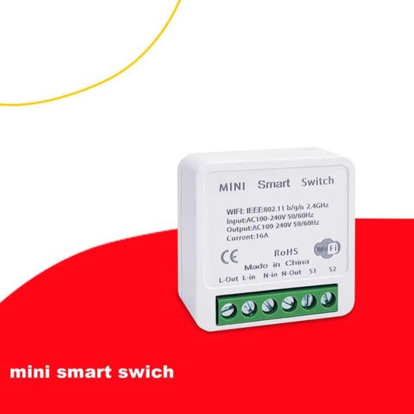 Mini 20A WIFI Smart Touch Switch Tuya Smart APP Wireless Remote Control Work with Google Home