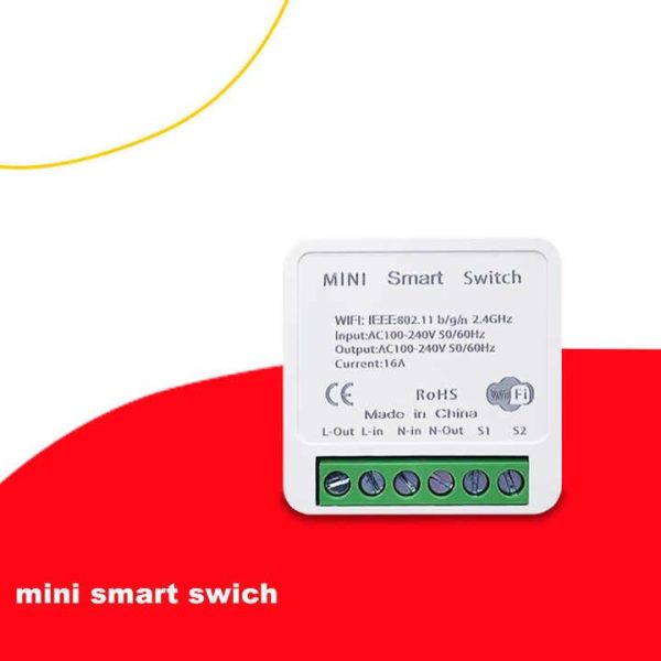 Mini 20A WIFI Smart Touch Switch Tuya Smart APP Wireless Remote Control Work with Google Home